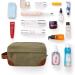Vorspack Hanging Toiletry Bag for Men - Water-Resistant Canvas Dopp Kit Travel Organizer - Green - Buy Online on GoSupps.com