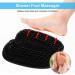 HONYIN XL Shower Foot Scrubber Mat - Exfoliate, Massage & Improve Foot Circulation | Large Size for Tired Feet | Non-Slip Suction Cups | Black - Buy Online on GoSupps.com
