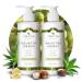 Tree To Tub Unscented Shea Butter Body Lotion for Dry Skin - Fragrance Free Sensitive Skin Lotion for Women & Men, Vegan Body Moisturizer w/ Organic Aloe Vera, Cocoa Butter, Natural Colloidal Oatmeal 2 Pack