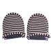 Keenso Reisen foldable slippers indoor slippers portable reusable soft cotton slipproof slippers for travel hotel aircraft house for women brown stripes