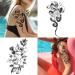 Cerlaza Temporary Tattoos for Women - 10 Sheets of Sexy and Realistic Semi-Permanent Waterproof Tatuajes Temporales for Half Arm Sleeve - Long Lasting Designs including Flowers, Snakes, Butterflies, and Tigers - Buy Online on GoSupps.com