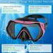 Gimilife Swim Mask - Anti-Fog Diving Goggles with Nose Cover and Earplugs for Adult Snorkeling & Scuba Dive - Black/Pink - Buy Online on GoSupps.com
