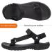 OutPro Men's Outdoor Sport Sandals - Non-Slip Velcro Trekking & Hiking Sandals for Summer | Black Size 43 - Buy Online on GoSupps.com