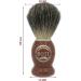 Boti Handmade Shaving Brush - 100% Pure Badger Hair with Brown Wooden Handle | Barber Salon Tool - Buy Online on GoSupps.com