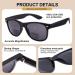 Skyway Bifocal Reading Sunglasses for Men & Women - Fashionable UV400 Protection Spring Hinges Classic Black - 3.5 Diopters - Buy Online on GoSupps.com