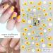 4 Pcs Exquisite 5D Sunflower Nail Stickers - Yellow Daisy Decals for DIY Nail Art - Buy Online on GoSupps.com