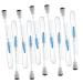Housoutil Foam Protectors 10pcs Diamond Mascara Brush False Lash Mascara Lash Shampoo Beauty Eyelash Miss Set Eyebrow Comb 11.3x1.1cm Blue