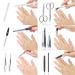 Marqus Solingen 12-Piece Manicure & Pedicure Set - Complete Hand & Foot Care in Synthetic Leather Case - Premium Carbon Quality - Buy Online on GoSupps.com