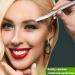 Silver Diamond Eyebrow Razor for Men and Women - Anti-Slip Handle, Stainless Steel Dermaplaning Tool for Hair Removal - Buy Online on GoSupps.com