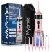 MySmile LP221 UVC Sterilizable cordless water fins for the teeth 335 ml portable OLED display dental floss with 4 modes 8 nozzle tips and a storage bag for at home and travel