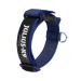 Julius-K9 100HA-K-B-2015 Color & Gray K9 neck band with a handle safety closure and logo 40 mm*38-53 cm adjustable blue-gray with a handle 40 mm (38-53 cm) blue-gray