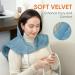 SAROO Electric Heating Pad for Neck and Shoulders - 9 Heat Settings, 2 Hour Auto-Off, Wearable Heated Neck Wrap - Blue - Buy Online on GoSupps.com