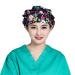 Printed Bouffant Turban Working Cap Hat Hair Cover Scrub Cap Adjustable Cotton Hat