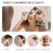 GloRiastar 5X Wall Mounted Makeup Mirror - Double Sided Magnifying Mirror 8 inch Extension, Brushed Nickel Finish - Buy Online on GoSupps.com
