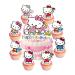 25pcs Hello Kittys cake toppers Kids Birthday Party Supplies Kitty Cat cupcake Topper Party Decorations
