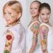 Kids Glitter Temporary Tattoo Kit - Dinosaur Butterfly Fake Tattoos for Boys and Girls - DIY Waterproof Tattoos with 90 Sheets Stickers, 24 Glitter Boxes, 3 Brushes - Birthday Party Makeup Set - Buy Online on GoSupps.com
