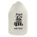 Stamp factory-hot water bottle with a personalized cover-cozy hot water bottle cover with desired text such as names design-gift idea for children & adults (800 ml | raccoon)