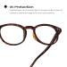 Readerest Round Blue Light Blocking Reading Glasses - Tortoise 3.25x Magnification Stylish Anti Eyestrain & UV Protection for Men & Women - Buy Online on GoSupps.com