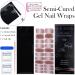 DMQ DMQ Semi Cured Gel Nails Strips - 22 Stickers Nail Wraps Soft Self-Adhesive Gel Nail Stickers Long Lasting Spring Flower Gradient Gel Nail Wraps - UV/LED Lamp Required Purple Gradient Flower - Buy Online on GoSupps.com