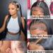 Maxine 22 Inch Brazilian Straight Wave Human Hair Lace Front Wig | 180% Density | HD Transparent Lace | Pre Plucked with Baby Hair | Bleached Knots - 13x6 Frontal Wig for Women - Buy Online on GoSupps.com