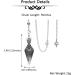 CrystalTears Chakra Crystal Pendulum - Hexagonal Reiki Healing Dowsing Orgone Pendulum - Buy Online on GoSupps.com