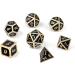 DNDND Metal Dice Set - 7 Die Polyhedral Set in Gift Metal Box - Black & Gold - For DND RPG Games - Buy Online on GoSupps.com