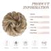 Fine Hair Part with Rubber Band - Curled Hair Extension Ponytail for Women & Girls - Mixed Blonde & Ashblond 38g - Buy Online on GoSupps.com