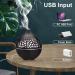 Bigqin 180ml Aroma Diffuser - Ultrasonic Aromatherapy Humidifier with 7 LED Colors for Spa & Bedroom - Dark Brown - International Shipping - Buy Online on GoSupps.com