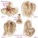 Clip-In Ponytail Hair Extensions - Ombre 30cm Dark Brown Jaw Claw Updo for Women - Buy Online on GoSupps.com