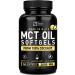 Pure MCT Oil Capsules (360 Softgels | 3000mg) 4 Month Supply MCT Oil Keto Pills w Unrefined Coconut Oil - C10 & C8 MCT Oil Coconut Oil Capsules - Keto Brain Fuel, Keto Energy, Octane Oil Ketosis Pills