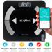 RHINO Smart Scale - High Precision Bluetooth Body Weight Scale for Fat, Muscle, BMI - 400lb Capacity - Fitdays App Compatible - iOS & Android - 14 Body Indicators - Black - Buy Online on GoSupps.com
