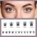 Cluster Lashes 144 Pcs Individual Eyelash Extensions - 10/12/14/15/16mm C/CC/D Curl - Thin Band, Reusable & Natural Soft - OP20 - Buy Online on GoSupps.com