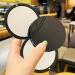 KEQKEV Compact Travel Mirror - Portable Black Round Handheld Makeup Mirror | Stylish & Functional eCommerce Shipping Worldwide - Buy Online on GoSupps.com