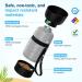 Buy Pecute 650ml Dog Water Bottle with 150ml Food Container - Portable Spout-Proof Dispenser for Travel & Outdoor Walks - Gray - Buy Online on GoSupps.com