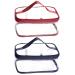 Wobe 2 Pack Portable Clear Makeup Bag Zipper Waterproof Cosmetics Bag Transparent Travel Storage Carry Pouch PVC Zippered Toiletry Bag Organizers With Handle for Vacation Travel, Bathroom (Wine Red, Navy) Wine Red, Navy M+M