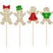 24Pcs Gingerbread Gender Reveal Cupcake Toppers Christmas Gingerbread Man Boy or Girl Cupcake Picks Xmas Holiday Theme Gender Reveal Baby Shower Party Decor Supplies Multicolor-16 - Buy Online on GoSupps.com