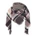 Hanxiulin women cotton scarf women knitting scarf with wool personality scarves for every season soft wrap triangular scarf winter scarf unit size gray