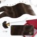 Moresoo 14 Bonded Remy Hair Extensions - Premium Pre-Bonded U-Tip #4 Dark Brown Keratin Extensions 50 Strands 40g - Buy Online on GoSupps.com