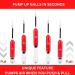 Hand Pump for Balls with 5 Needles - Fast Inflation for Basketball, Soccer, Volleyball, Football - Red - Buy Online on GoSupps.com