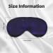 Purple Starry Sky Print Unisex Sleeping Eye Mask - Soft Comfortable Light-Blocking for Restful Sleep - Buy Online on GoSupps.com