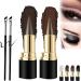 Ayky Long Wear Gel Eyeliner Natural Black Eyeliner Cream Waterproof Viral profession Eyeliner Pen Gel - Quick Drying Formula Eye Liner Eye Liner Waterproof Smudge Proof (2pcs-A)