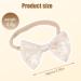 Euioovm Baby Girl Hair Bands - 4 Pack Bow Headbands for Toddlers | Embroidered & Printed Nylon Headgear - Buy Online on GoSupps.com