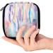 GIAPB Period Bag - Art Colorful Feather Design - Sanitary Napkin Storage & Makeup Pouch - Buy Online on GoSupps.com