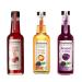 Fruchtwerker Vinegar and Fruit Set I Different Varieties I Fruity I Fruit Vinegar Set I Vinegar I Pure Vegetable I Sweet I In Glass Bottles (Cherry + Orange + Blackberry)