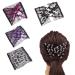 ZKSXOA hair comb elastic pearls hairpise stretchy 4 pieces pearls hair feasts magic elastic comb double clips for women girls hair accessories