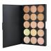 15 Colors Concealer Palette Makeup Contouring Palette - Concealer Palette for Professional and Daily Use