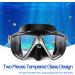 Panoramic HD Anti-Fog Snorkel Diving Mask with Nose Cover - Adult & Youth Swim Goggles - Buy Online on GoSupps.com