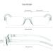 4 Pairs Blue Light Blocking Computer Reading Glasses | Fashion Rectangle Frame | For Women and Men | 2.50 Magnification (4 Clear) - 4 Color Options - Buy Online on GoSupps.com