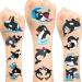 24 Sheets 144 PCS Orca Temporary Tattoos Stickers Orca Killer Whale Party Favors Supplies Birthday Decorations Gifts for Kids Boys Girls Classroom Rewards
