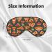 SSIMOO Pizza Pattern Eye Mask - Soft Breathable Sleep Mask for Women | Perfect for Travel & Relaxation - Buy Online on GoSupps.com